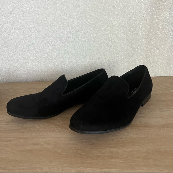 Alfani Men’s Black Padded Memory Foam Velvet Loafers Size 10 - Picture 2 of 8